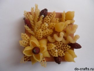 Шкатулка из макарон6 Шкатулка с макаронами сделать